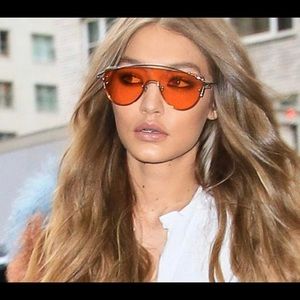 ALDO Silver Sunglasses with Pink Lenses